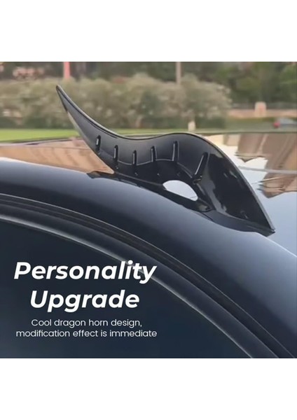 Araba Çatı Ejderha Boynuz Modifikasyonu Araba 3D Şeytan Boynuzlar Çıkartma Süsü Evrensel Cadılar Bayramı Araba Çatı Dekorasyon (Yurt Dışından) indirimleri