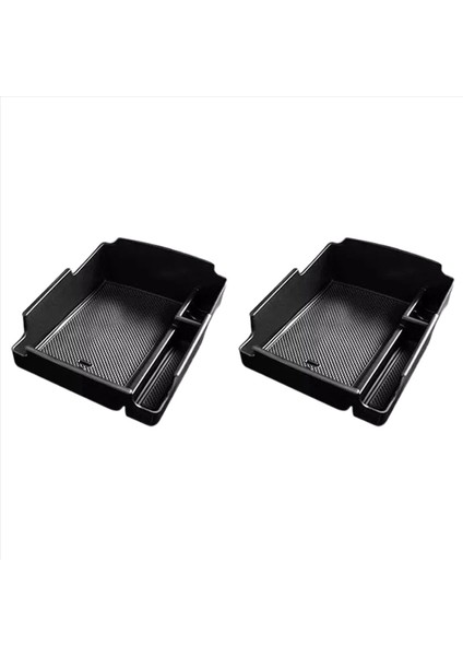 Hyundai Elantra Için 2x Araç Arap Semat Saklama Kutusu 2019 2020 Merkezi Kontrol Saklama Kutusu Otomatik Iç Aksesuarlar Siyah (Yurt Dışından)