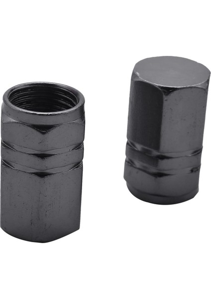 80 Adet Lastik Gövde Valf Kapakları Tekerlek Valfini Kaplar Araç Toz Geçirmez Lastik Kapağı Altıgen Şekli Titanyum Gri (Yurt Dışından) indirimleri