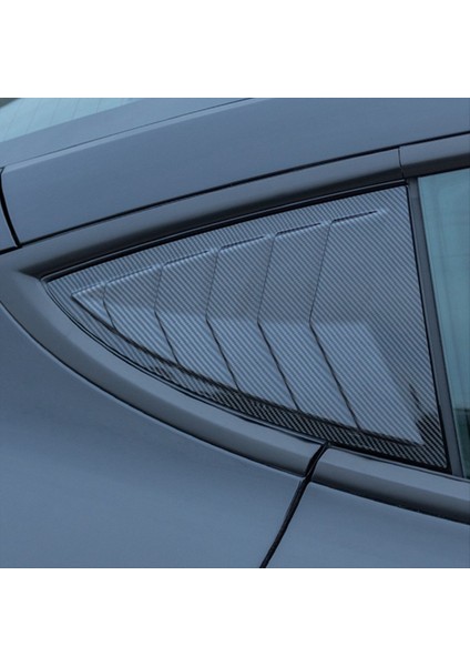Tesla Model 3 Için Highland 2024 Otomobil Arka Üçgen Pencere Kepenkleri Güneşlik Dekorasyon Aksesuarları Parlak Karbon Fiber (Yurt Dışından) modelleri