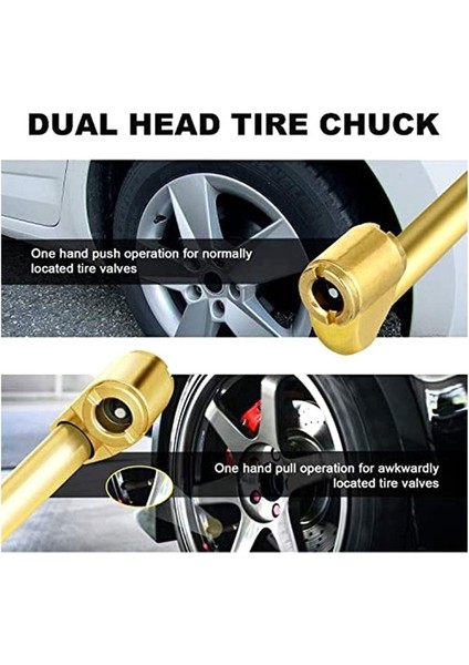 8pc Air Chuck Set-1/4in Dişi Kapalı Ball Chuck &amp Dual Head Hava Chuck &amp Men Fiş Lastik Hava Dolgu Kiti Lastik Şişirme Göstergesi Için (Yurt Dışından) indirimleri