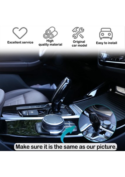 Bmw 5 7 Serisi Için G30 G11 G12 X3 X4 G01 G02 Araç Dişli Vites Değiştirme Düğmesi Dekoru Kapak Trim Iç Aksesuarlar - Siyah (Yurt Dışından) modelleri