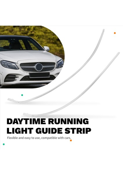 Mercedes-Benz C-Class W205 2015-2018 Için Araba Gündüz Koşu Işık Kılavuzu Şerit Farlar Işık Şeritleri (Yurt Dışından) fırsatları