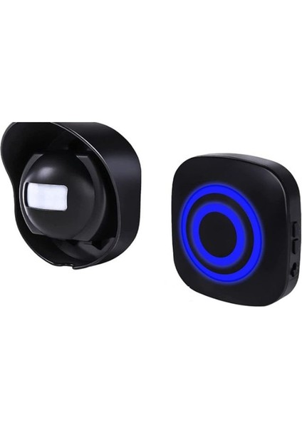 Gate Giriş Ziyaretçi Kapı Zili Zil Uyarısı Alarm AC110-240V Kablosuz Hareket Sensörü Kapı Zili Chime (B) Abd Fişi (Yurt Dışından)