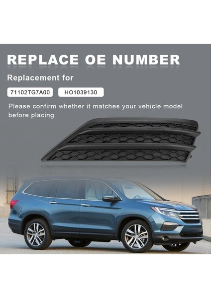 Honda Pilot Için Ön Sis Fark Kapağı 2016-2018 Yan Sis Lambası Çerçeve Grille Kapak Aksesuarları Sağ (Yurt Dışından) indirimleri