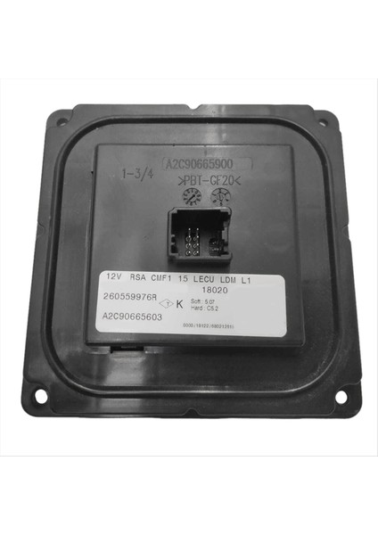 Renault Megane Captur 2013-2019 Için Araba Far Sürücü Birimi Modülü 260555976R Gündüz Işık Modülü Çalışıyor A2C9665603 (Yurt Dışından)
