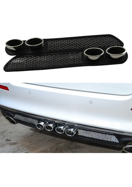 2pcs Araba Evrensel Egzoz Borusu Susturucu Yapışkan Bant Simülasyonu Izgara Çift Egzoz Borusu Havalandırma (Yurt Dışından) modelleri