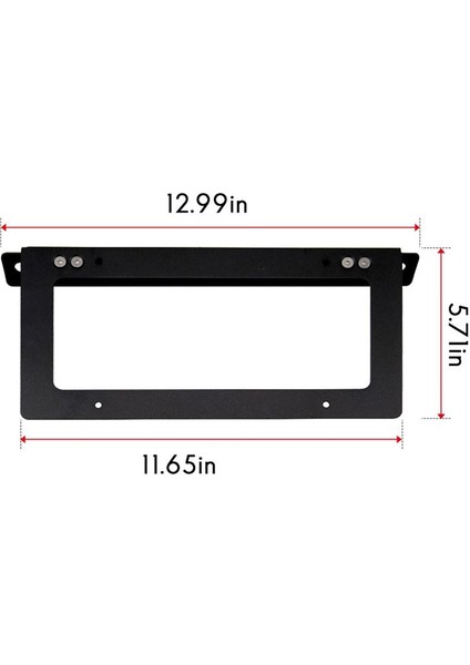 Ford Bronco Için Araba Ön Lifer Plaka Çerçeveleri Braket 2021-2022 Montaj Braketi Tutucu Modüler Tampon Sondaj Yok (Yurt Dışından) fırsatları