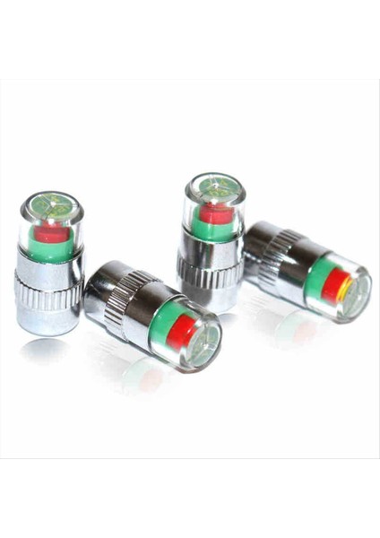 4pc Araç Lastik Basıncı Göstergesi Lastik Basınç Göstergesi Gösterge Uyarısı Izleme Valf Kapağı Sensörü Harici Valf Algılama (Yurt Dışından) modelleri
