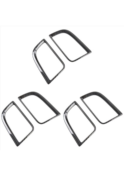 Mitsubishi Pajero Sport 2020 3pc Karbon Fiber Abs Klima Havalandırma Çıkış Kapağı Kapak Trim Araba Stil (Yurt Dışından)