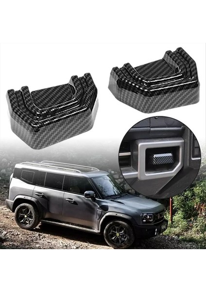 Off-Road Römork Kapağı Kaplama Çıkartmaları Römork Kanca Kapağı Dış Kaplama Chery Jetour Gezgin T2 Karbon (Yurt Dışından) fiyatları