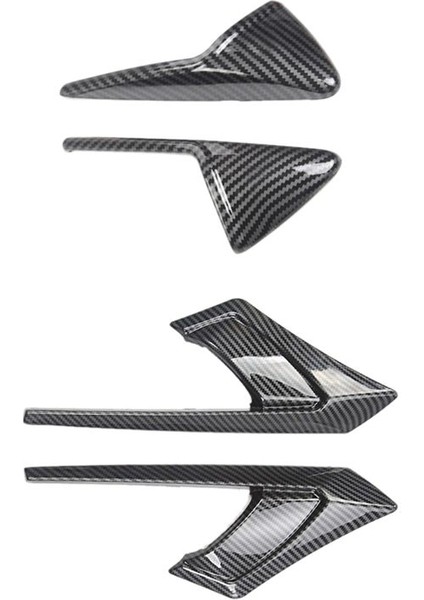 Tesla Model Y 2021-2023 Yan Kamera Kapağı Yan Kamera Gösterge Koruma Kapağı (Abs Parlak Karbon Fiber Deseni) (Yurt Dışından)