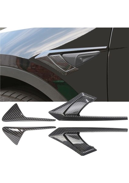 Tesla Model Y 2021-2023 Yan Kamera Kapağı Yan Kamera Gösterge Koruma Kapağı (Abs Parlak Karbon Fiber Deseni) (Yurt Dışından) modelleri