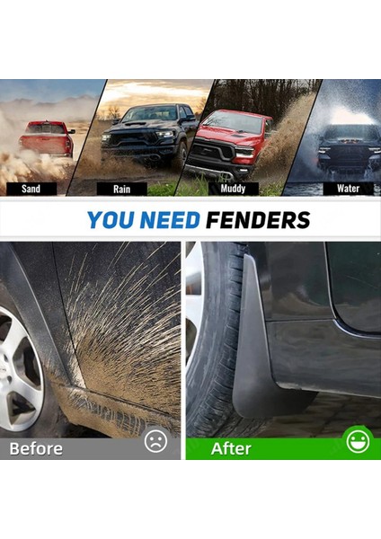 Ford Bronco Sport Için 2021 2022-2023 Araba Kalıplı Çamur Fleps Splash Gardiyanlar Çamurluklar Ön Arka Stil (Yurt Dışından) indirimleri