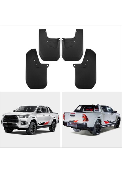 Araba Çamur Kanatları Çamurluk Çamur Koruma Flep Splash Flaps Toyota Hilux gr Sport Için Aksesuarlar 2024-2025 (Yurt Dışından) fırsatları