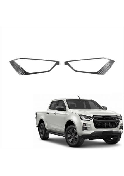Isuzu D-Max Dmax 2021 2022 2023 Abs Karbon Fiber Araç Ön Far Kapağı Trim Çerçeve Aksesuarları (Yurt Dışından) indirimleri