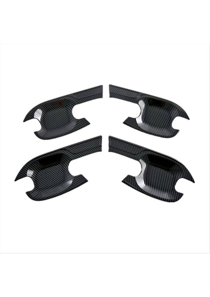 Araba Dış Kapı Kolu Kase Kapağı Isüzu Mu-X Mux 2022 2023 Aksesuarlar Karbon Fiber (Yurt Dışından)