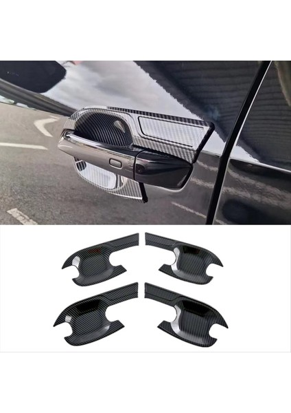 Araba Dış Kapı Kolu Kase Kapağı Isüzu Mu-X Mux 2022 2023 Aksesuarlar Karbon Fiber (Yurt Dışından) fiyatları