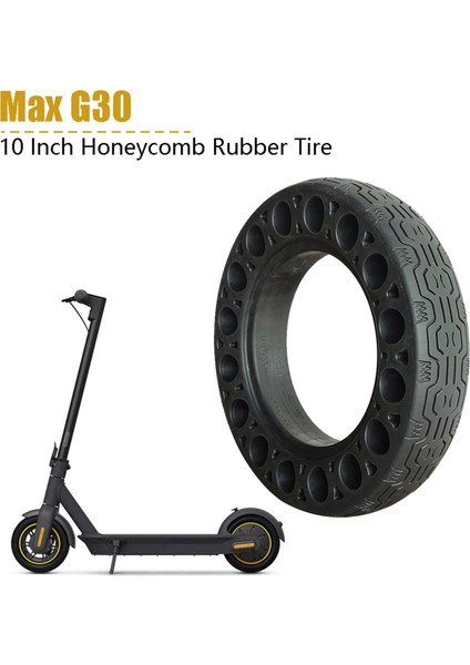2x 10 Inç Kauçuk Katı Lastikler Dokuzbot Için Maksimum G30 Elektrikli Scooter Petek Şok Emici Sönümleme Lastik Siyah (Yurt Dışından) fiyatları