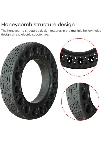 2x 10 Inç Kauçuk Katı Lastikler Dokuzbot Için Maksimum G30 Elektrikli Scooter Petek Şok Emici Sönümleme Lastik Siyah (Yurt Dışından) fırsatları