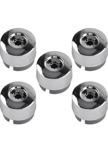 7l6 601 173A 2zz 5pcs Touareg 2004-2017 7L6601173A Için Krom Tekerlek Kabuğu Cıvata Somun Kapağı Kapak (Yurt Dışından)