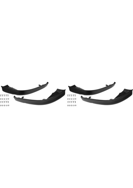 4pcs Araba Ön Tampon Ayırıcı Dudak Spoiler Gövde Kiti Difüzör Koruyucu Siyah Mitsubishi Lancer Için Siyah 2008-2015 (Yurt Dışından)