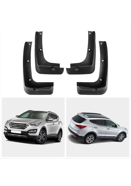 Hyundai Santa Fe Lx IX45 2013 - 2018 Çamur Fleps Splash Gardiyanlar Çamur Flep Mudguards Stil (Yurt Dışından) modelleri