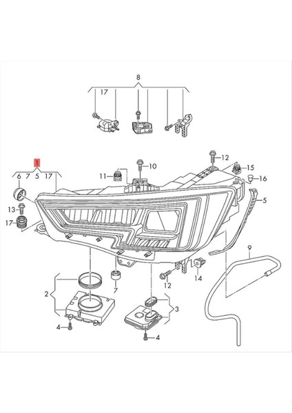 Sol Ön Far Drl Modülü 8W0941773 Audi A4 S4 2017-2019 LED Gündüz Çalışma Işık Kontrol Ünitesi 1305715395 (Yurt Dışından) indirimleri