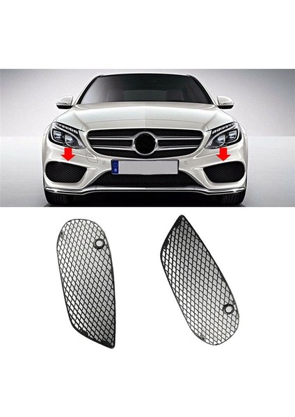 Ön Tampon Sis Lambası Izgara Kapağı Mercedes Benz C300 2015-2016 2058852623 2058852523 (Yurt Dışından) fiyatları
