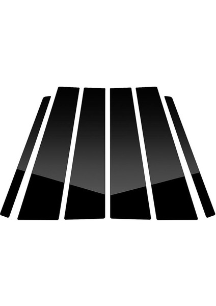 Araba Sütun Destekleri Kapı Penceresi Ford Explorer Için Kalıp Kalıp 2011-2019 Anti Scratch Stickers Aksesuarları Parlak Siyah (Yurt Dışından)