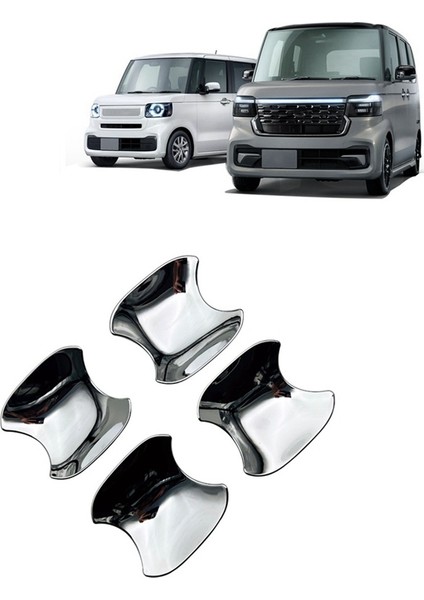 Honda N-Box Jf5 Jf6 2023 2024 Rhd K-Car Dış Kapı Koyu Kupa Kapak Döşeme Sticker Koruyucu Aksesuarlar (Yurt Dışından) fırsatları