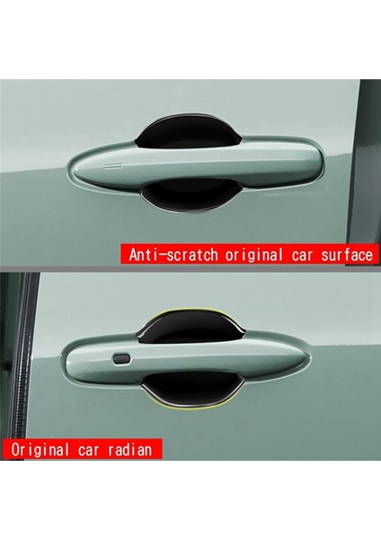 Araba Karbon Fiber Kapı Kolu Kase Kapak Boşluk Trim Ek Toyota Sienta Için Kalıp Garnitür 10 Serisi 2022 2023 (Yurt Dışından) modelleri