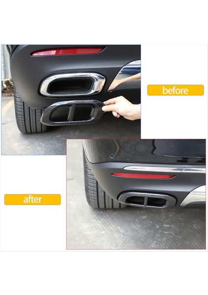 Mercedes Benz Glc Gle Için 350 450 Gls W167 X253 X167 20-22 Araba Susturucu Egzoz Boru Tail Kapak Trim Abs Karbon Fiber (Yurt Dışından) modelleri