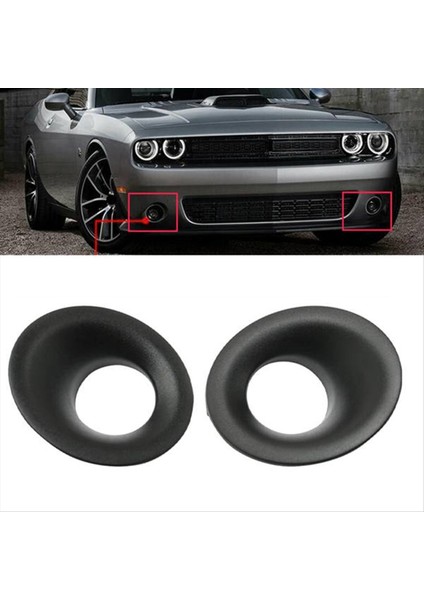1 Çift Ön Tampon Sis Lambası Kapak Çerçeveleri Trim Çalışma Işık Kapağı 68259662AA 68259663AA Dodge Challenger Için 15-17 (Yurt Dışından) modelleri