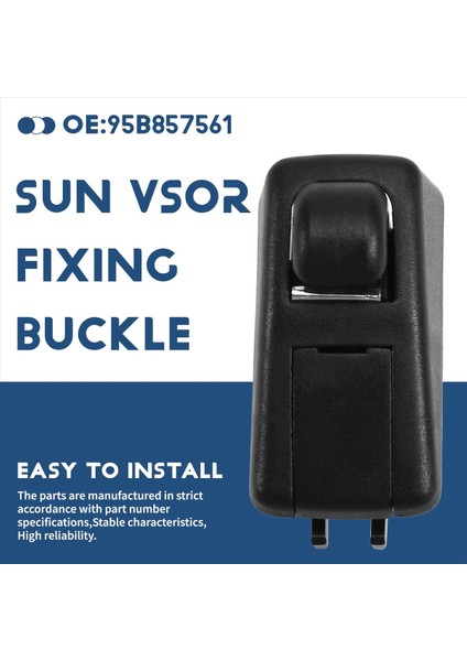 Araba Sun Vsor Sabitleme Tokası 95B857561 Porsche Macan 2015-2021 Güneş Visor Tokası (Yurt Dışından) fırsatları