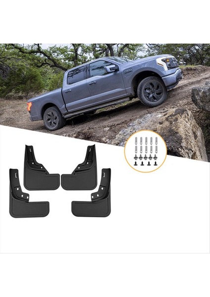 Ford F-150 Lightning Için Araba Çamur Fleps 2021+ Çamurluklar Çamurluk Çamur Guard Flep Splash Flaps Aksesuarları (Yurt Dışından) fırsatları