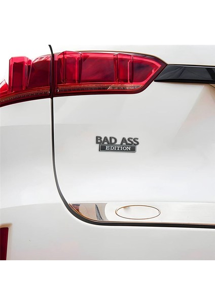 Araba Kötü Kıç Edition Emblem 3D Fender Rozet Çıkartma Araba Sticker Aksesuarları Bagaj Kapağı Ön Kaput Gagası Siyah+Beyaz (Yurt Dışından) modelleri