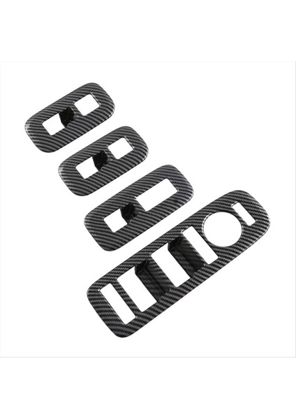 Hyundai Santa Fe Mx5 2024 Lhd Karbon Fiber Araç Pencere Asansör Anahtarı Düğmeleri Kapak Döşeme Aksesuarları (Yurt Dışından)