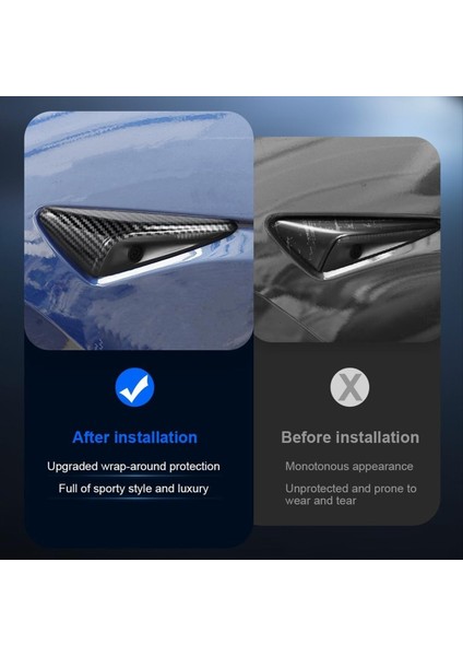 Tesla Model 3 Highland 2024 Turn Sinyal Kapağı Model 3+ Yan Kamera Koruma Kapağı Için Yan Çamurluk Kamera Kapağı Döşeme (Yurt Dışından) fiyatları