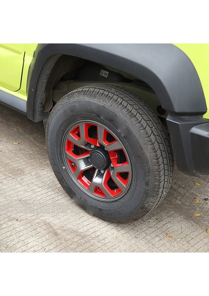 Suzuki Jimny Için 2019 2020 2021 2022 Tekerlek Hub Hub Lastik Jant Dekorasyon Kapağı Trim Sticker Çıkartma Dış Aksesuarları Kırmızı (Yurt Dışından) fiyatları