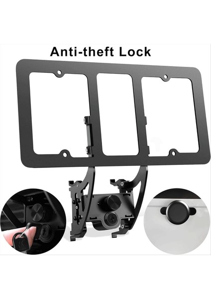 Tesla Model Y 2021-2024 Model 3 2021-2023 Için Kilitlenebilir Ön Plaka Tutucu Hırsızlık Ön Plaka Çerçevesi (Yurt Dışından) fırsatları