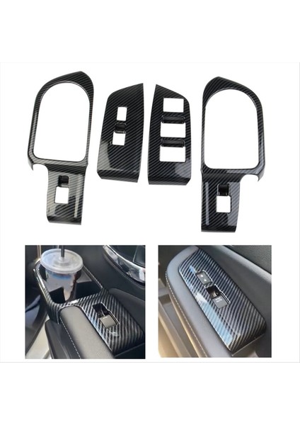 Honda Ridgeline Için 2021-2023 Pencere Asansör Anahtarı Paneli Arka Kupa Tutucu Kapak Döşeme Karbon Fiber Aksesuarları (Yurt Dışından) fırsatları