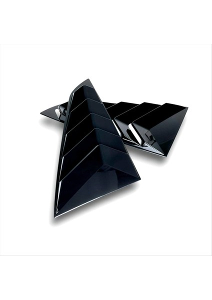 Araba Arka Yan Pencere Panjur Kapağı Kaplama Ford Mustang S650 Gt 2024 Aksesuarlar Siyah (Yurt Dışından) modelleri