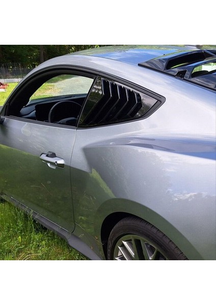 Araba Arka Yan Pencere Panjur Kapağı Kaplama Ford Mustang S650 Gt 2024 Aksesuarlar Siyah (Yurt Dışından) indirimleri