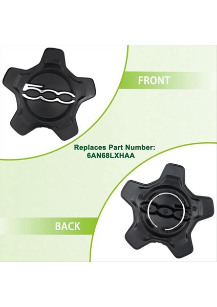 2pcs Fiat 500X 2016-2022 Için Araba Tekerlek Merkezi Kapak Kapağı (Yurt Dışından) modelleri