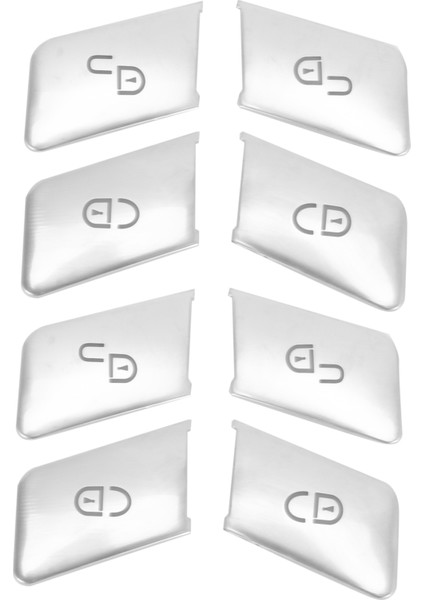 8pcs Araba Kapısı Kilit Açma Düğmeleri Payetler Dekorasyon Kapağı Trim Mercedes Benz Gla Cla Glk Gle Cls ml Gl A B C E Sınıf (Yurt Dışından)