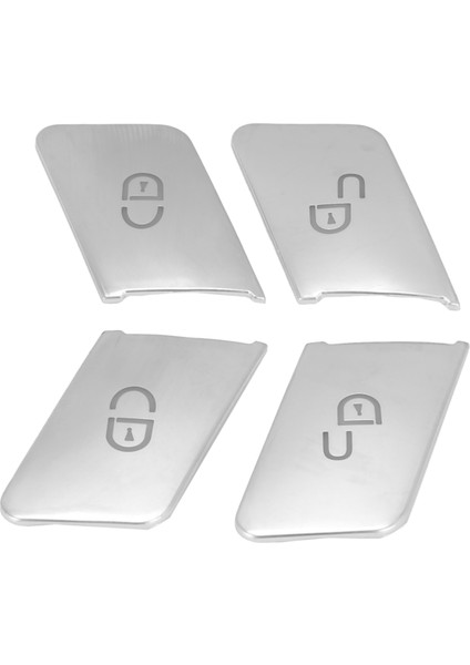 8pcs Araba Kapısı Kilit Açma Düğmeleri Payetler Dekorasyon Kapağı Trim Mercedes Benz Gla Cla Glk Gle Cls ml Gl A B C E Sınıf (Yurt Dışından) modelleri