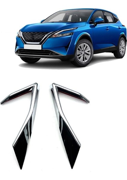 Nissan Qashqai Için J12 2022 2023 Araba Ön Tampon Çerçevesi Sisli Fark Kapağı Trim Aksesuarları (Yurt Dışından) indirimleri