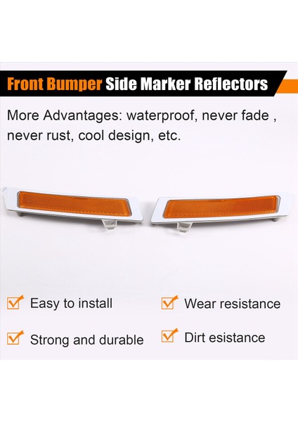 Sol ve Sağ Ön Tampon Yan Markeri Reflektörü 63147274433 63147274434 Bmw X5 E70 Lcı / Facelıct 2011-2013 (Yurt Dışından) fırsatları