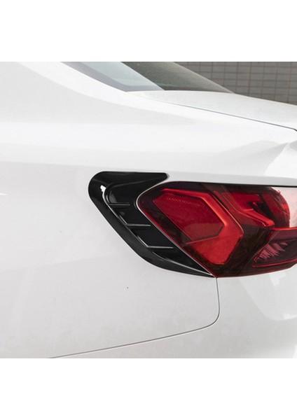 Audi A3 A3 A3L 2021 2022 Otomobil Arka Kuyruk Işık Lamba Kapak Trim Dekorasyon Çıkartma Dış Aksesuarlar Parlak Siyah (Yurt Dışından) modelleri